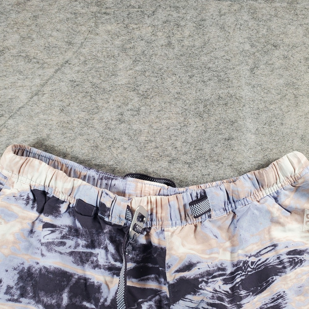 Nike ACG Shorts Men XL Marble Tie Dye Nylon Trail Gorpcore Purple Tan DH7149-540 - Picture 2 of 9